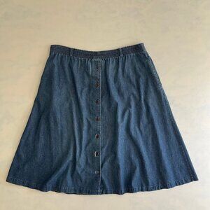 Country Suburbans Made In U.S.A. Vintage Denim Jean Skirt